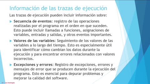 Conceptos básicos de programación. Parte 9. Trazas de ejecución