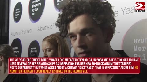 Matty Healy Breaks Silence on Taylor Swift's New Album.