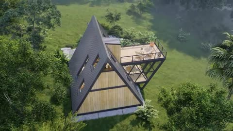 Small House Design Ideas - A Frame House - Minh Tai Design #18