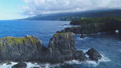 Aerial & Hawaii & Drone & Footage & with & Relaxing & Hawaiian