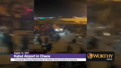 Afghan President Flees Kabul; Chaos at Kabul Airport