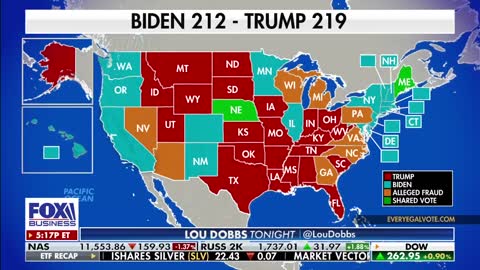 How the electoral college map would look without fraud as we speak!