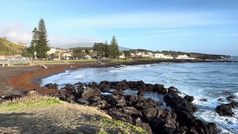 Ponta Delgada bike ride on a cold, sunny winter Sunday, Sao Miguel Azores Portugal - 28.01.2024 #PDL