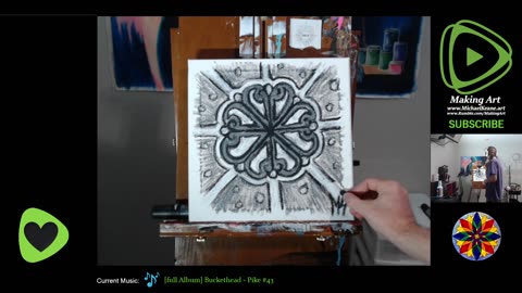 Live Painting - Making Art 8-18-23 - Afternoon Mandala