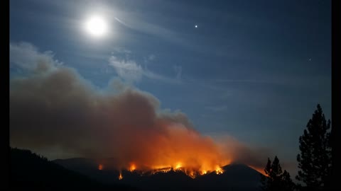 Time-Lapse of Yaak Mountain, Montana Fire