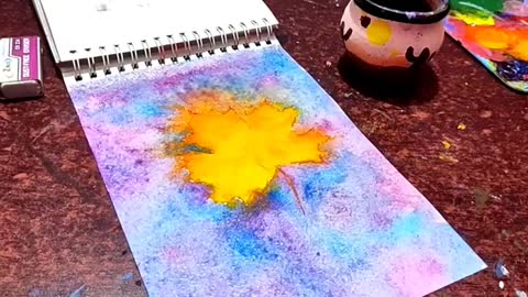 How To Paint A Maple Leaf_Autumn Leaf_Fall Leaf 🍁