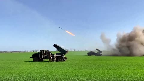 Ukraine fires grad rockets at Russian military targets