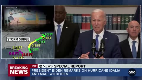 Maui Fires News - President Biden delivers remarks on Hurricane Idalia, Maui wildfires.