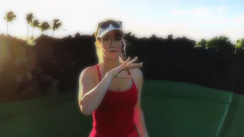 Paige Spinarac 013 The Most Photographed Golf Hole in the World anime effect