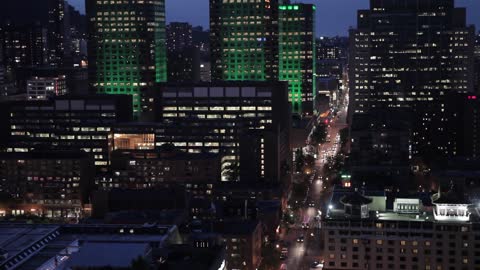 Giant City At Night Timelapse