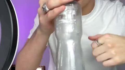 Tongue in bottle! 😱 (Tutorial) #shorts