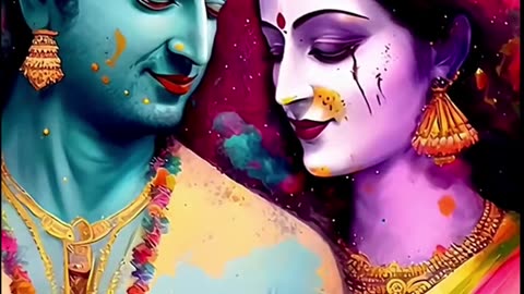 krishana radha holi #viral #holi #usa