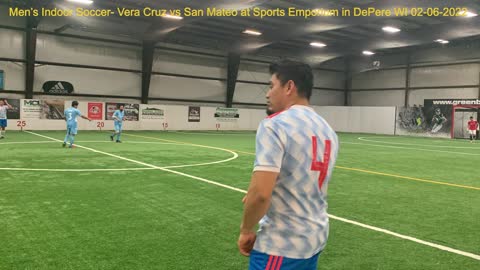 Men's Indoor Soccer- Vera Cfuz vs San Mateo at Sports Emporium in DePere WI 02-06-2022