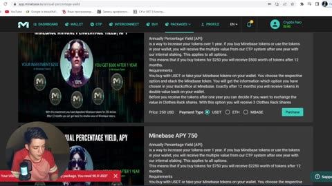 Minebase: Choose Your Package - Earn High APY