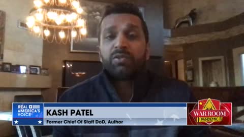 Kash Patel yakking on the War Room today 🐸🐸🐸