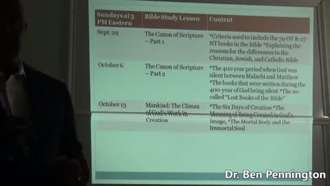 Dr. Ben Pennington - Evidence for the Trinity in the Old & New Testament