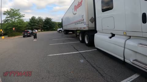 TRUCKER CREEP Invites Minor to His Big Rig Truck