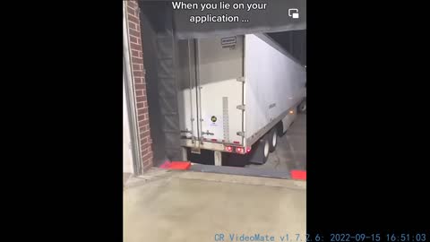 The sadness of the truck driver