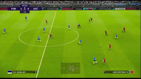 C.Ronaldo Scored 4 Goals Portugal VS Estonia Friendly Pro Evolution Soccer Gameplay