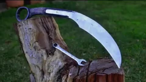 This Karambit knife started life out as a wrench