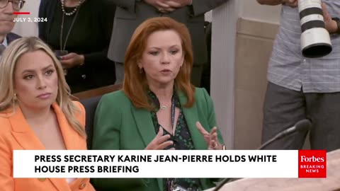 'If He's Awake...'- Karine Jean-Pierre Calls Out Reporter After Remark About The President