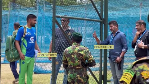 Vikrant Gupta meat Babar Azam at Colombo before pakistan vs india match asia cup 2023