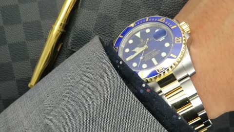 Rolex Ceramic Submariner Date 116613LB Two-Tone _ DavidSW _On Today's Wrist_