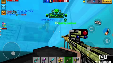 Me playing pixel gun 3d