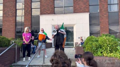 The legend Ferg speaking in Dublin this evening as locals came out against unvetted migrant men...