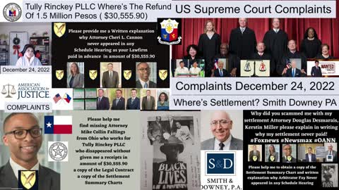 Tully Rinckey PLLC - Smith Downey PA - Regency Furniture LLC - US Supreme Court Complaints - December 24, 2022 - President BongBong Marcos - President Biden - President Trump - President Duterte - Philippines Star - OneNewsPage - Abdul Ayyad - Ahmad Ayyad