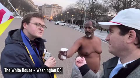 AMERICAN/UKRAINE PROTESTER DOESN'T GIVE A FUCK ABOUT FELLOW AMERICANS.