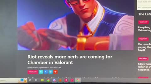 1_They really decided chamber needed more nerfs #valorant #chamber