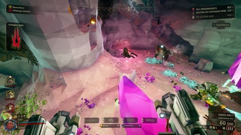 Deep Rock Galactic- cleanse pod fell on him.