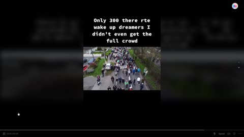 Coolock Mass Immigration Protest from the air 24-03-24