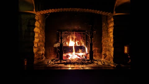 Relaxing Sounds, Fireplace, Fire wood, fire burning