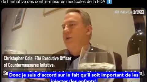 Les révélations de Christopher Cole, directeur à la FDA (Food & Drug Administration):