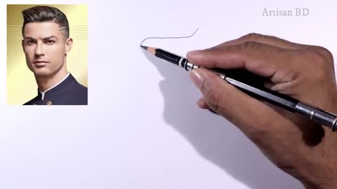 Drawing of Sketch Easy Cristiano Ronaldo / Draw Cr7 Football Player From Portugal