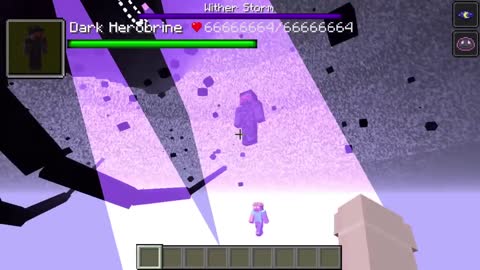 all Herobrine creepypasta mobs vs Wither Storm 7 STAGE in minecraft4