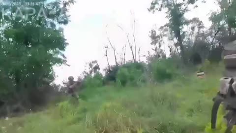 A typical Ukrainian assault on Russian positions in Zaporozhye