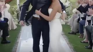 paralyzed man walks at his wedding