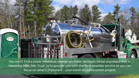 Clean Portable Restrooms is best solution for Portable Toilet Porta Potty Marstons Mills, MA needs!