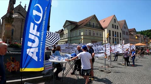 - Auf1 - besuchten die "Galerie der Pandemie" in Schwäbisch Gmünd am 27.05.2023