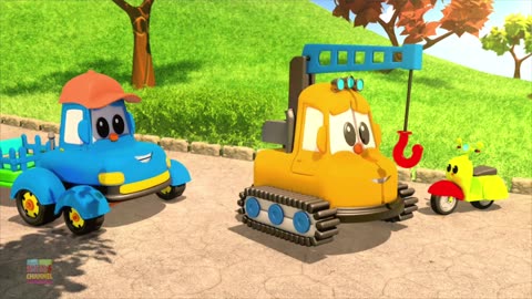 Learn Street Vehicles with Hector the Tractor - Road Block