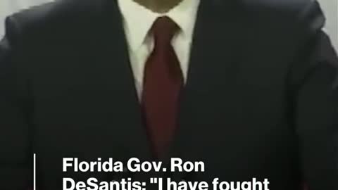 Florida Governor RON desANTIS: "I fought the good fight