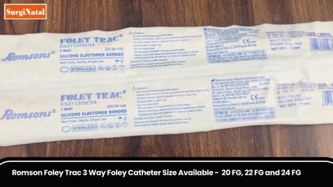 Buy Romson Foley Trac 3 Way Foley Catheter - Surginatal