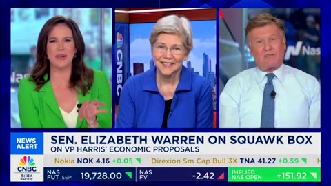 CNBC Host Becomes Distraught After Warren Talks Past His Argument Against Price Gouging Proposal