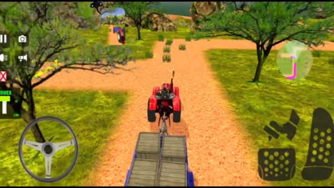 Real Tractor Trolley Cargo Farming Simulator Game Ep-1 | Tractor Games | Offroad Tractor Games