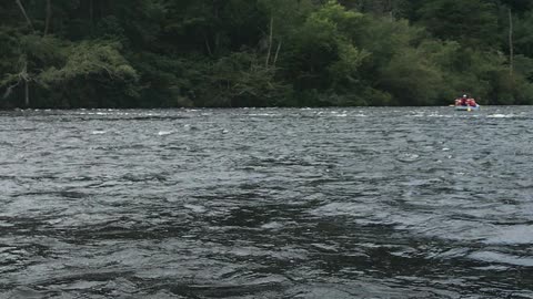 White water on the hiawasee river