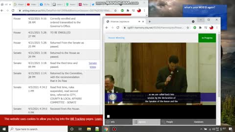 yet more Footage of the 2021 Arkansas Legislator Midnight Session