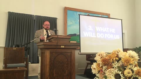 Pastor Gene Miller at Castleberry Baptist Church on September 15, 2024.